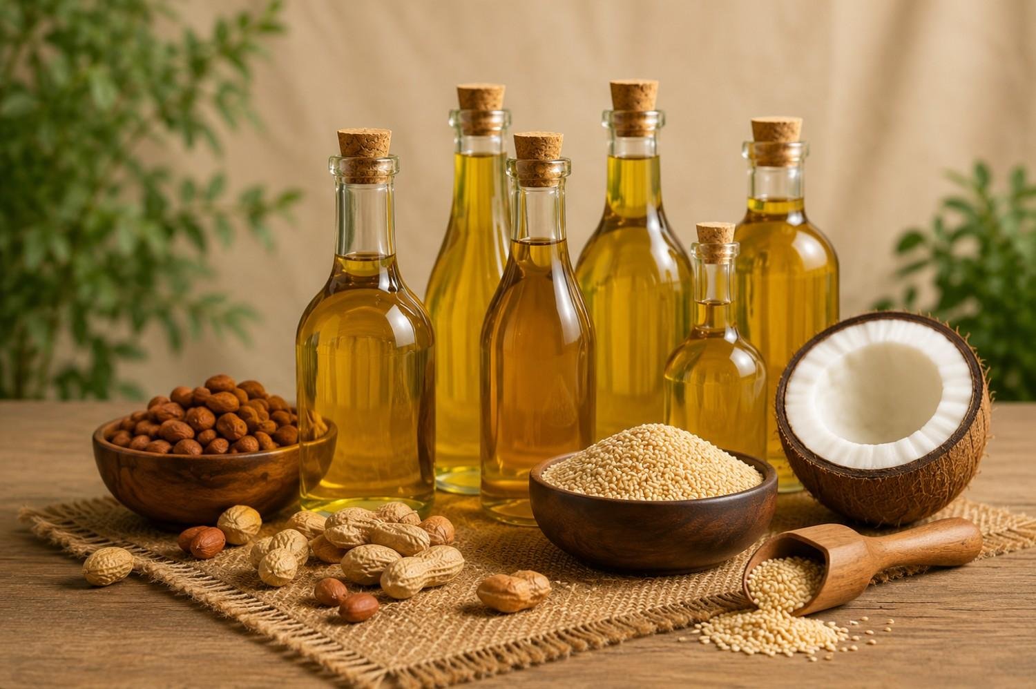 Aandaal Traditional Wood-Pressed Oils Showcase
